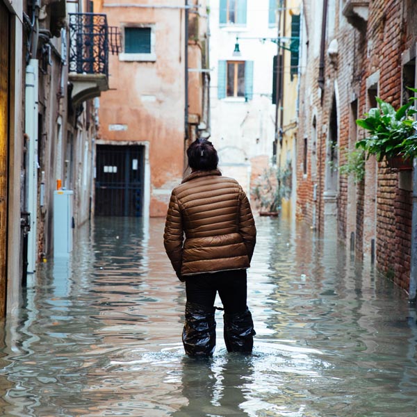 Inondation à Venise / Italie