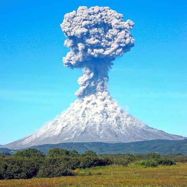 Eruption d'un volcan